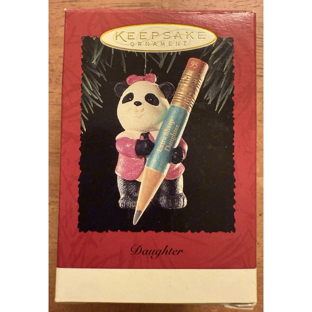 1995, DAUGHTER, "EXTRA‎ SHARP", HALLMARK KEEPSAKE ORNAMENT EUC
